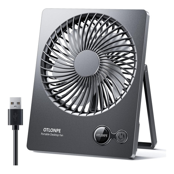 Ventilador De Escritorio, Usb Ventilador De Mesa Ultra Fino