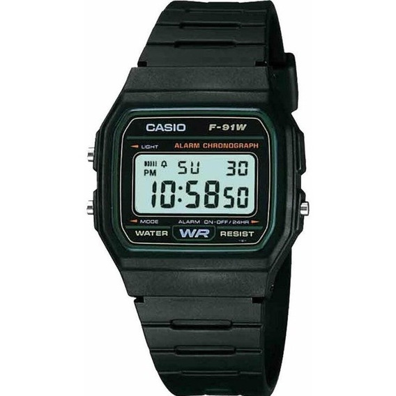 Reloj Casio F91w Correa Digital Unisex 