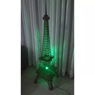 Kit 01 Luminária Torre Eiffel Mdf 1,25mt Altura + 02 30cm