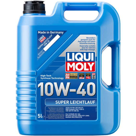 Aceite Para Motor Super Leichtlauf 10w40 Liqui Moly 5lts