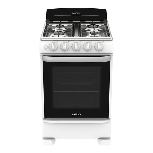 Cocina Patrick Diseño CP6855B a gas/eléctrica 4 hornallas  blanca 220V puerta con visor 68.79L