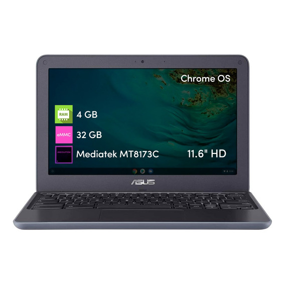 Chromebook Asus C202xa Mediatek 4gb 32gb 11.6  Hd Chrome Os