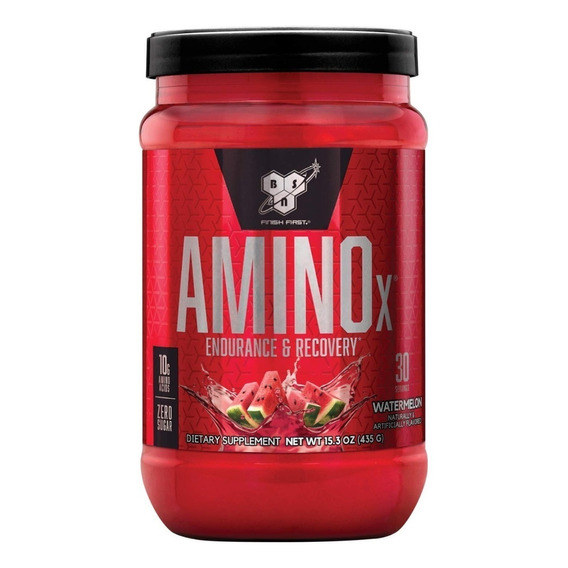 Suplemento en polvo BSN  AMINOx aminoácidos sabor watermelon en pote de 435g