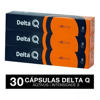 Kit 30 Cápsulas De Café Delta Q Aqtivus Intensidade 8