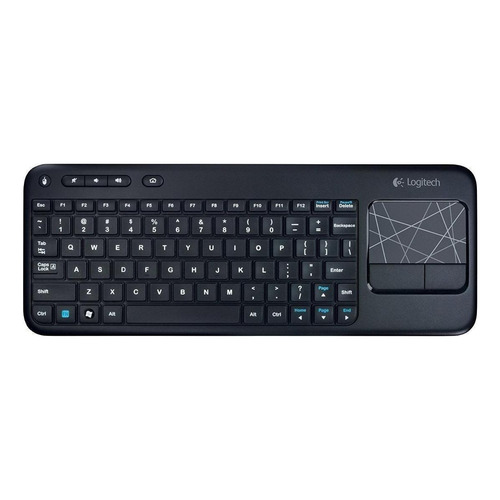 Teclado inalámbrico Logitech K400 QWERTY español color negro