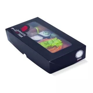 Embalagem Para Sushi E Combinado M - Pacote Com 100 Unidades