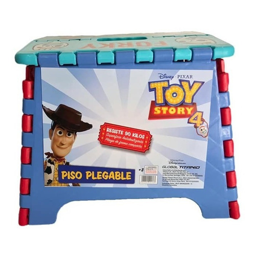 Piso Plegable Infantil Toy Story Disney Niño Alzador Color Rojo