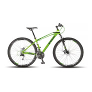 Mountain Bike Motomel Maxam 190 R29 M 21v Frenos De Disco Mecánico Cambios Shimano Tourney Sis Color Verde/blanco Con Pie De Apoyo  