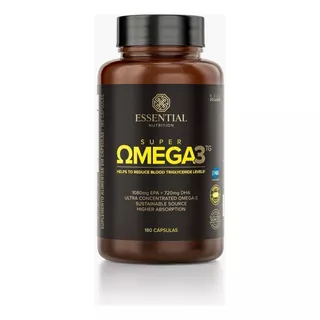 Super Omega 3 Tg  Essential Nutrition 180 Cápsulas