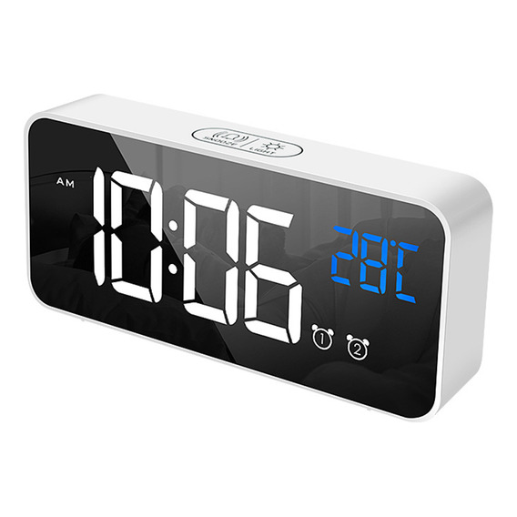 Reloj, Termómetro, Brillo, Alarma, Función. Usb Led 4