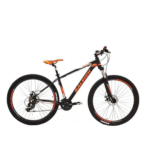 Bicicleta Raleigh 2.0 Rodado 29 T17 Negro Con Naranja