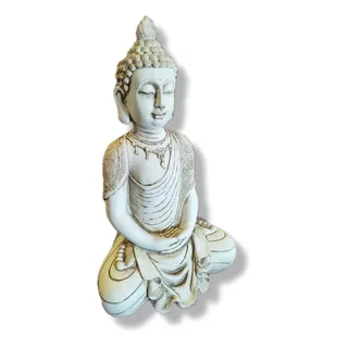 Buda Meditando De La Sabiduría Grande Apto Exterior Resina 