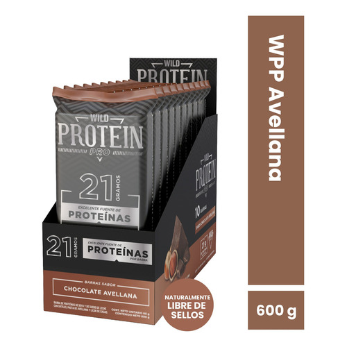 Wild Protein Pro Chocolate Avellana 10 Uds