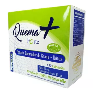 Quema + Forte Potente Quemador De Grasa Y Detox El Original 