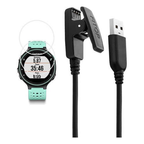 Para Garmin 235 Series Cable De Carga Y Keeper