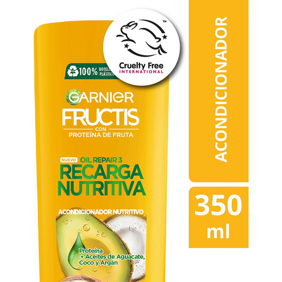 Acondicionador Fructis Oil Repair Recarga Nutritiva 350 Ml