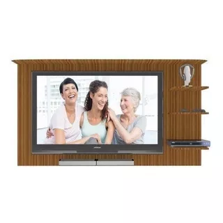 Mueble Tv Pantalla Repisas Flotadas Melamina Minimalista