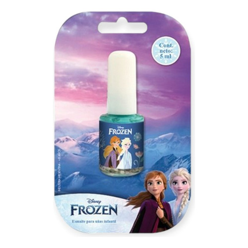 Esmalte De Frozen Con Glitter Maquillaje Infantil X Unidad