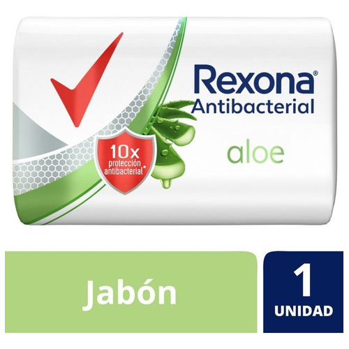 Jabón En Barra Antibacterial Rexona Aloe Vera 90 G
