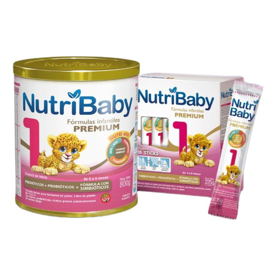 Nutribbaby 1 - Formula Infantil Premium 900 G (60 X 15 G)