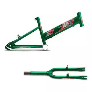 Quadro + Garfo Ultra Bikes Rebaixado Umir16 Cor Verde