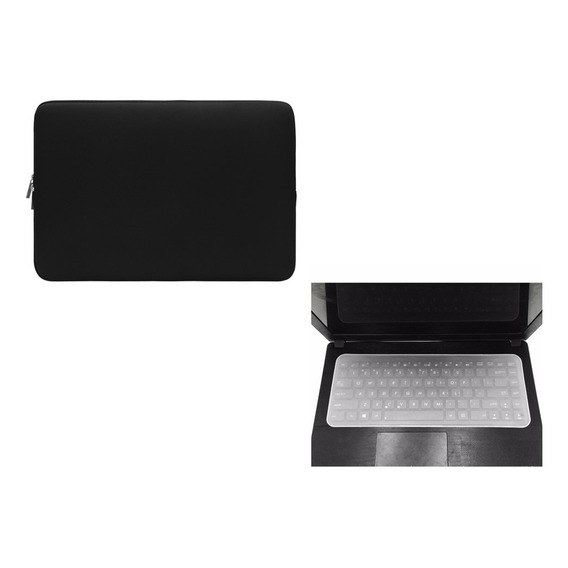 Funda Para Portatil + Protector Teclado Silicona 14  15  @gs