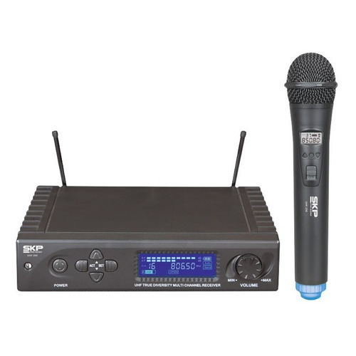 Microfono Inalambrico Skp Uhf-295 Multi Frecuencia Uhf 99 Ch