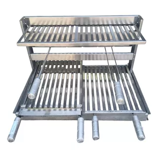 Grill Apartamento Flutuante 60x50 Grelha Uruguaia+espetos