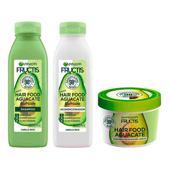 Rutina Completa Nutrición Fructis Hair Food Aguacate