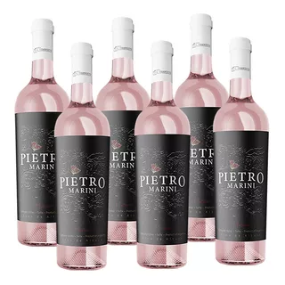 Caja Vino Pietro Marini Malbec Rosado X6 Vinos Finos