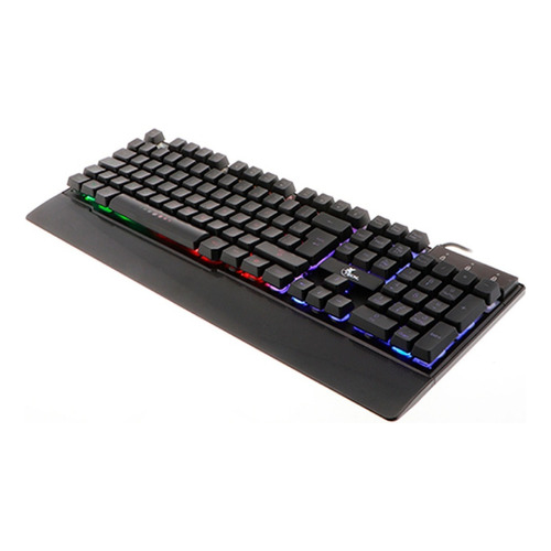 Teclado gamer Xtech Armiger XTK-510S QWERTY español España color negro con luz led