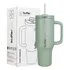 Vaso Termo Termico Buffer 1,2l Manija + Bombilla Acero Inox Sage Green