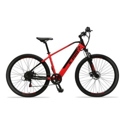 Bicicleta Eléctrica S-pro E-mob Rodado 29 Mtb Aluminio Color Rojo