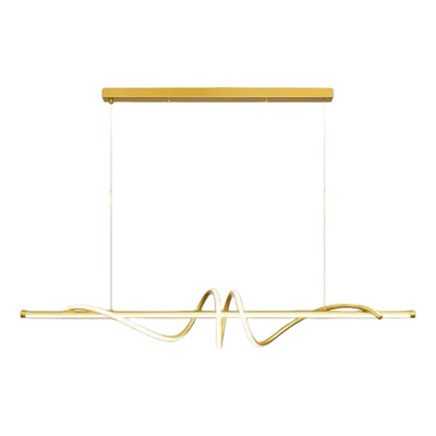 Lampara Colgante Moderno Led Cct Diseño Dorado Ldf40040-d  Dorado