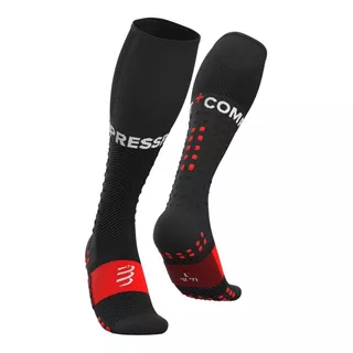 Meia De Compressão Compressport Full Socks Run V3.0 - Preta
