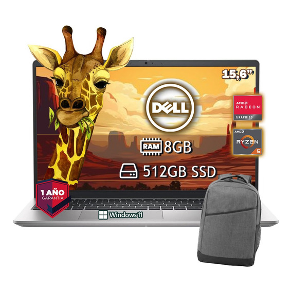 Laptop Dell Inspiron 3535 Ryzen 5 7520u 512gb 8gb Ram + Kit