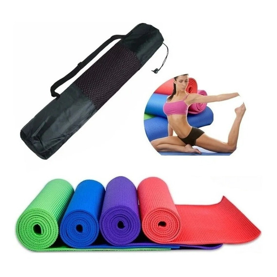 Mat Yoga 6mm Ejercicios En El Suelo +bolso, Colchoneta 