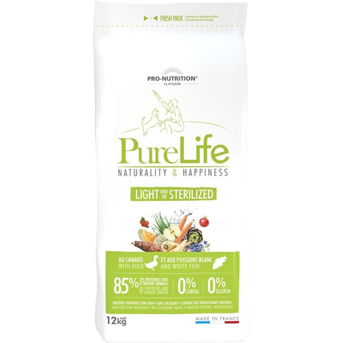 Pure Life Flatazor Adulto Light/esterilizado 12 Kg 