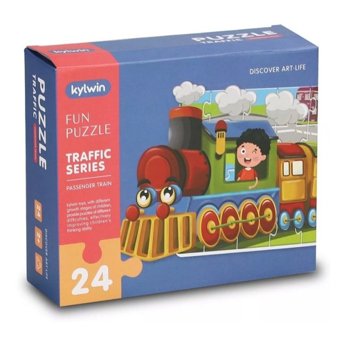 Rompecabezas Tren Puzzle 24 Piezas Traffic Series