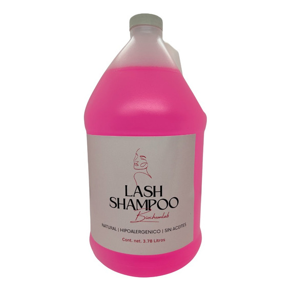 Lash Shampoo Rosa 3.78 Litros Limpiador De Pestañas