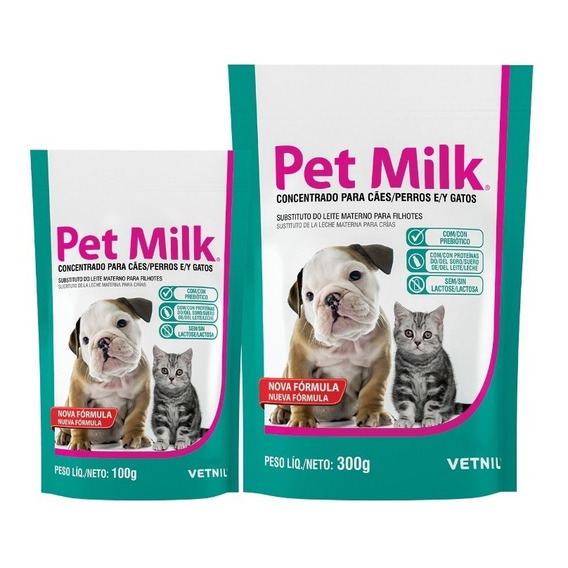 Pet Milk Sustituto Leche Materna Para Filhotes 300g Vetnil 