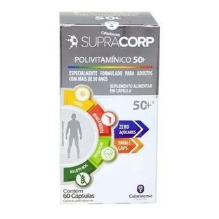 Supracorp - Polivitamínico 50+ C/ 60 Cáps