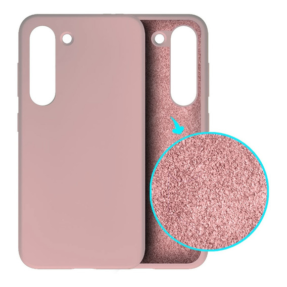 Silicone Case Con Gamuza Interna Para Samsung S23