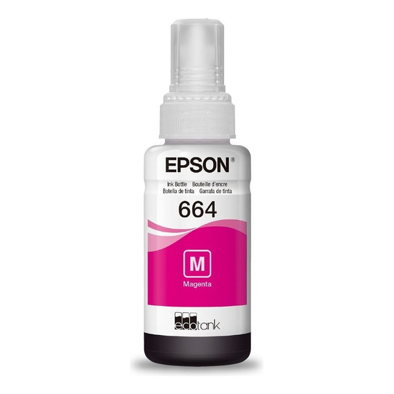 Tinta Para Impresora Epson T664320 Color Magenta