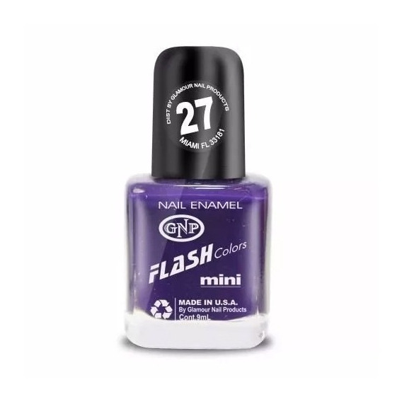 Esmalte Flash Colors De Gnp 9ml Nro.27 Violeta Intenso