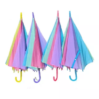 Paraguas Infantil Colores Automatico Paragua Nylon   Kaos 11