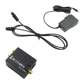 Convertidor De Audio Óptico Digital A Analogico Rca Y Cable