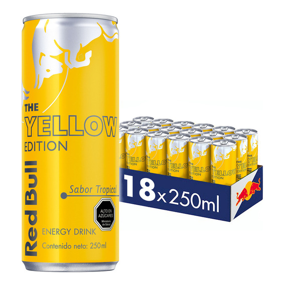 Red Bull Bebida Energética Pack 18 Latas Tropical 250ml