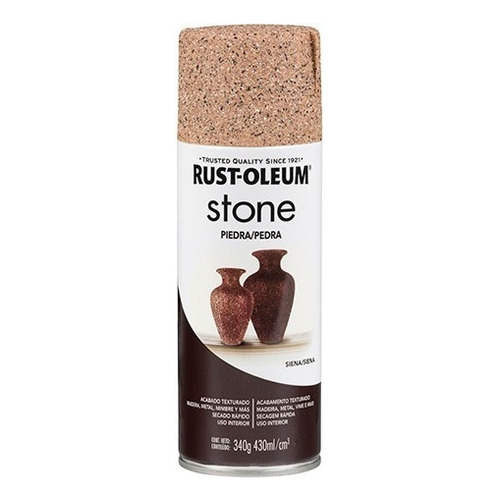Rust-Oleum Stone Piedra aerosol acabado piedra color siena 340g