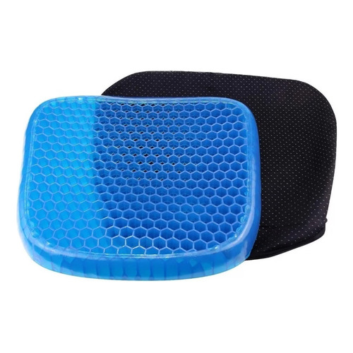 Cojin De Gel Ergonomico Para Silla O Auto Extra Confort Color Celeste